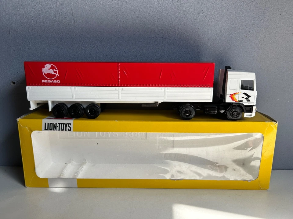 Lion car toys Red Pegaso Troner TX 360 Intercooling MIB 1:50 - Bild 1 von 4