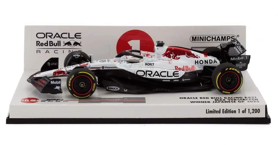 MINICHAMPS 1:43 MODELLINO F1 RED BULL HONDA RB21 MAX VERSTAPPEN JAPANESE GP 2025 - Immagine 1 di 4