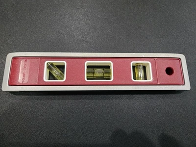 Johnson 9" Aluminum Torpedo Level 3-Vial Made in USA Magnetic Vintage Tool - Image 1 of 4