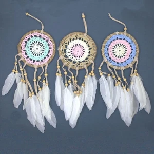 6er Dreamcatcher-Set in Pastelltönen – Filigrane Wanddeko im Boho-Stil - Bild 1 von 4