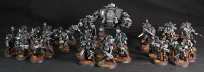 Marines Espaciales Manos de Hierro Ejército 40k, bien pintado muchas conversiones Foto 1 de 4