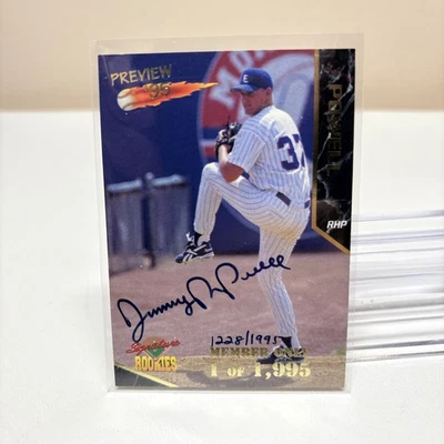 1995 Signature Rookies JEREMY POWELL Preview '95 Members Only Auto /1995 #P-4 - Image 1 of 2