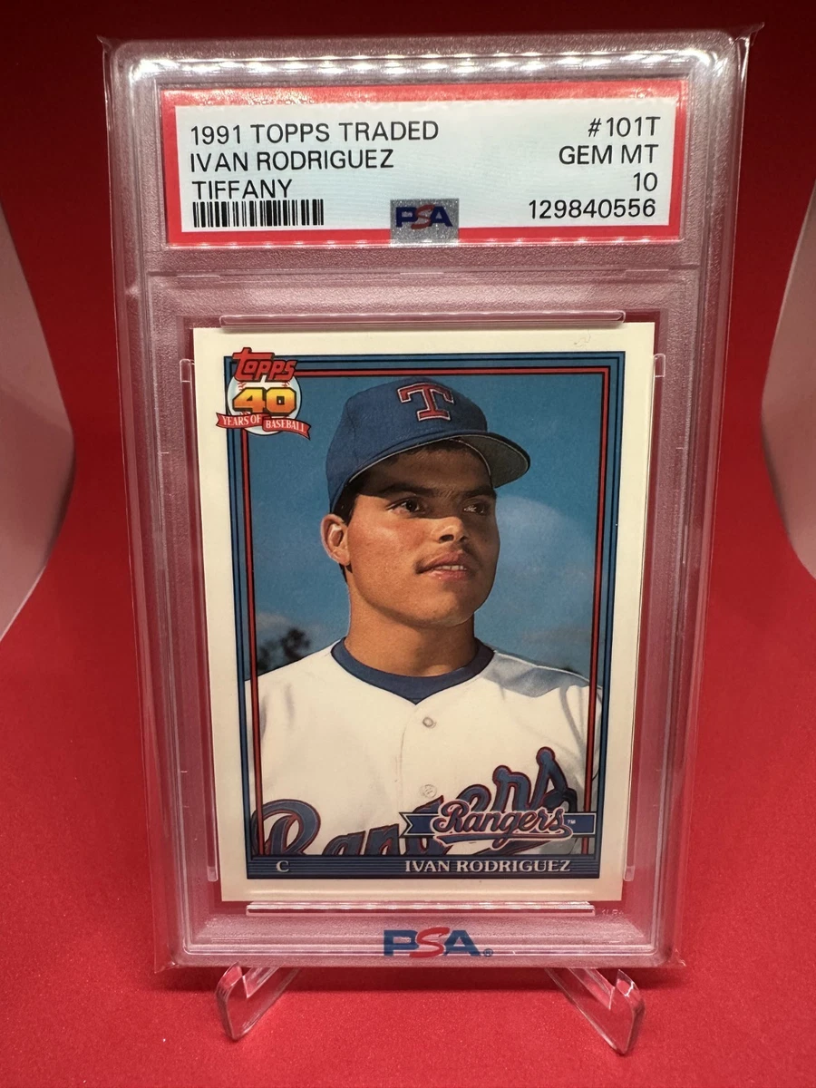 Ivan Rodriguez 10 Graded Baseball Sports Trading Cards