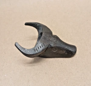 Vintage Carved Wooden Bulls Head Neckerchief Slide Boy Scout of America BSA - Picture 1 of 8