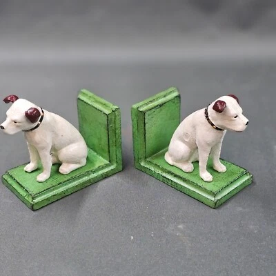 1 Paar Buchstützen Hunde Gusseisen  11 cm - Bild 1 von 4