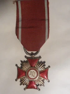 Poland Polonia croce al merito di guerra 2 classe argentata - Picture 1 of 2