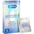 Durex XL Invisible Preservativi Super Sottili Extra Large Profilattici 