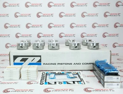 CP Audi R8 V10 Pistons 84.5mm Bore 9.1:1 CR w/ Alusil Skirt Coating PolyDyn PD14 - Image 1 of 4