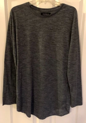 Camiseta de manga larga PacSun Scallop Fit para hombre talla M azul/gris Foto 1 de 4