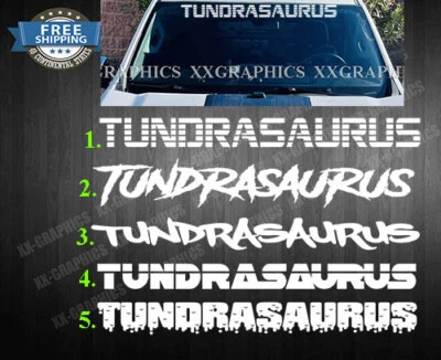 Vinilo Tundrasaurus 42" calcomanía pegatina parabrisas para camioneta Toyota Tundra Foto 1 de 3