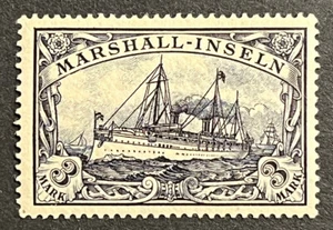Travelstamps: GERMANY MARSHALL ISLANDS STAMPS KAISER’S YACHT MINT OG H UnWmk - Picture 1 of 5