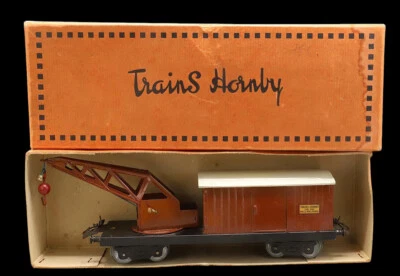 Train echelle O - HORNBY - WAGON SECOURS GRUE  / jouet ancien - Photo 1/3