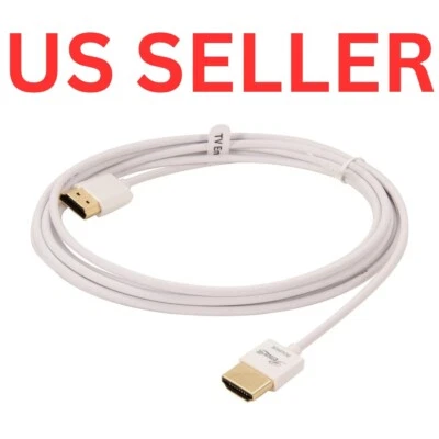 NEW Rosewill Ultra Slim RedMere HDMI Cable 10ft w ETHERNET 36AWG 3D 1080p FullHD - Image 1 of 3