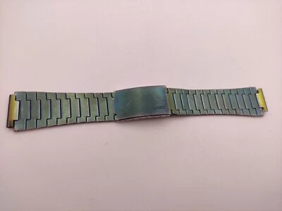 Vintage 18mm Cronógrafo Soviético POLJOT 3133 Pulseira Aço Inoxidável URSS - Imagem 1 de 4