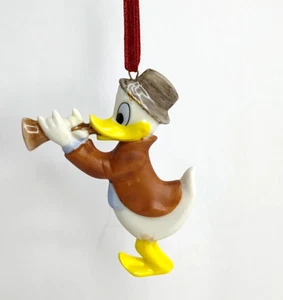 Goebel Disney DONALD SERENADE  Ceramic Christmas Ornament Duck Playing a Horn - Picture 1 of 9