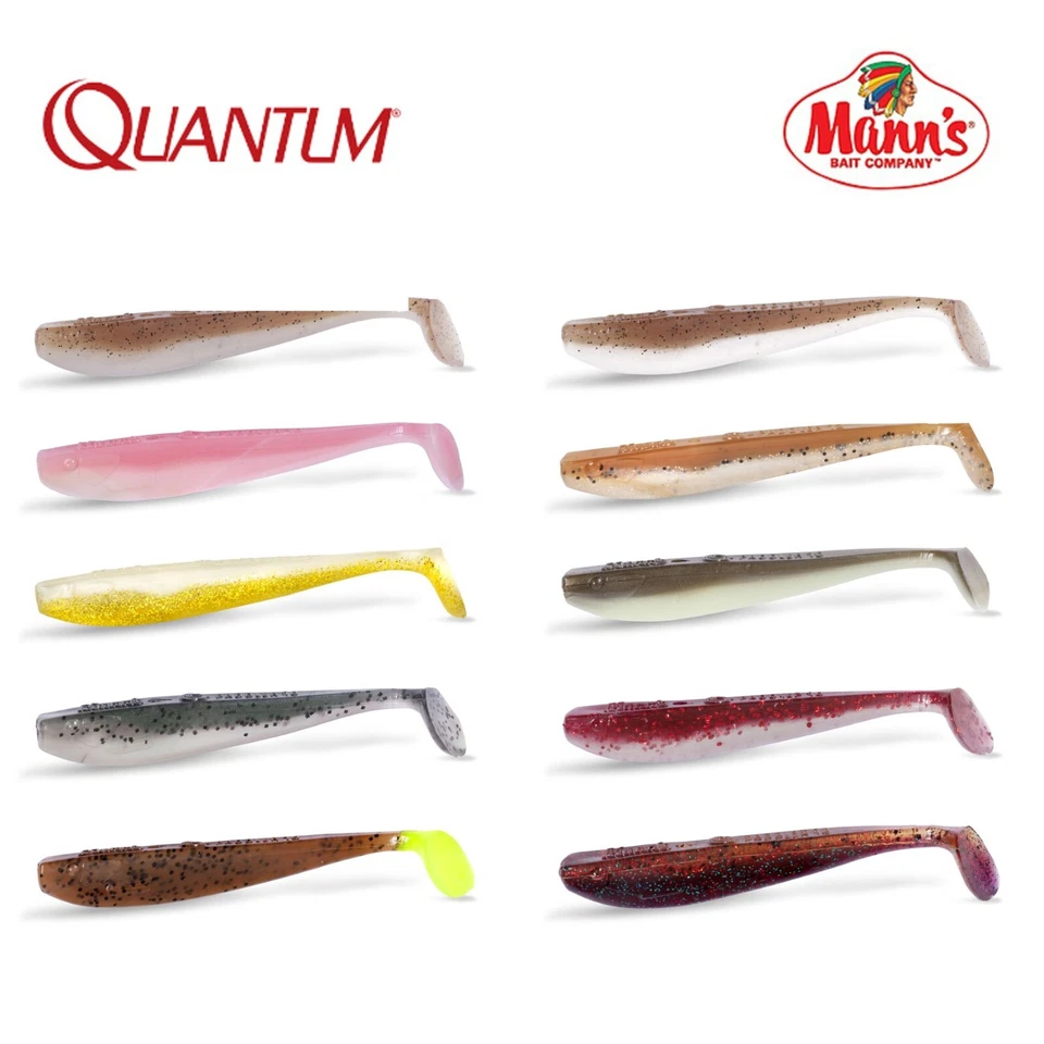 2x Quantum Q-Paddler 8-18cm Mann's Gummifisch Paddelschwanz viele Farben Shad - Bild 1 von 4