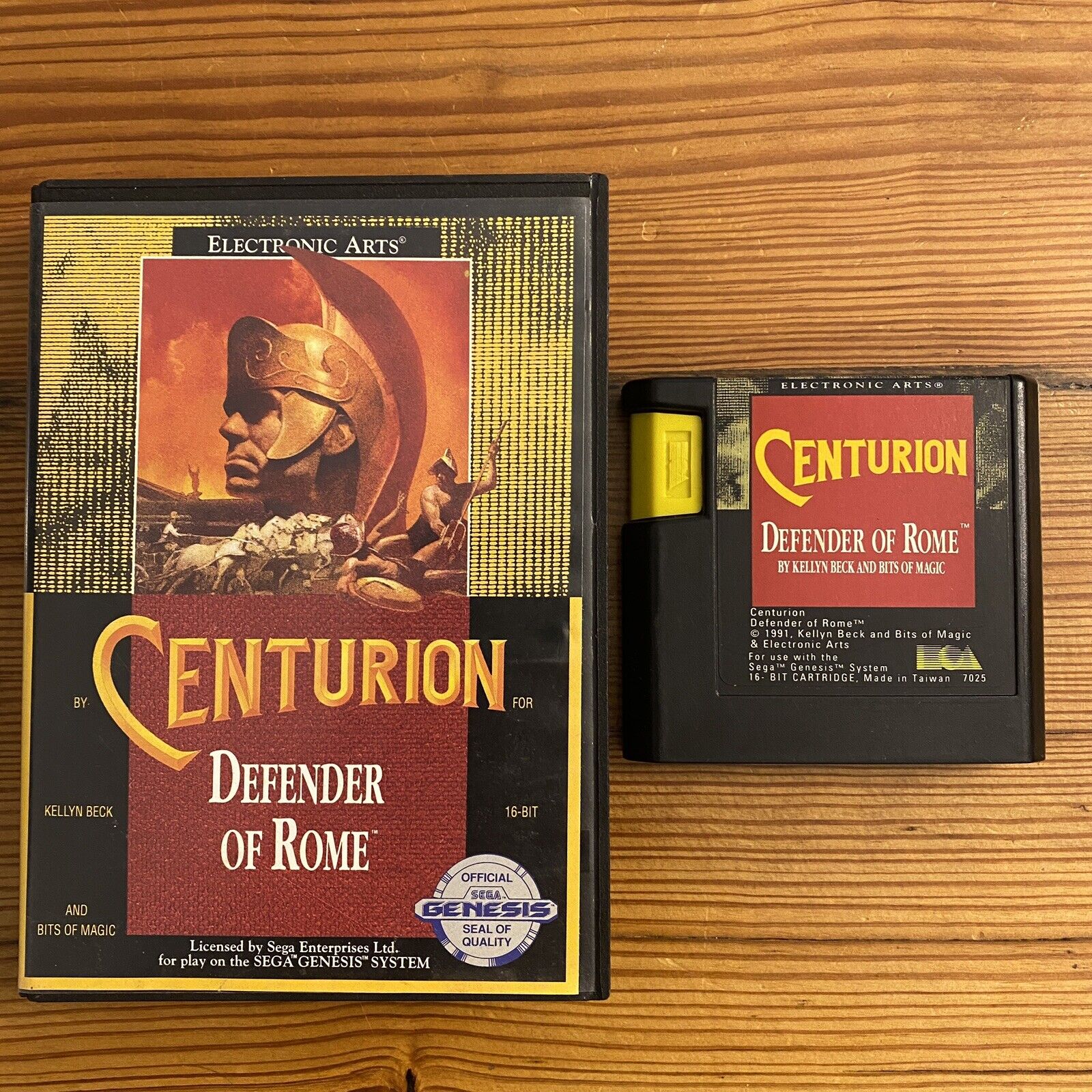 SEGA GENESIS CENTURION DEFENDER OF ROME 1991 Box And Cartridge EUC