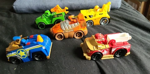 Nickelodeon Paw Patrol True Metal Diecast Character Cars  lot of 5 Loose Cover