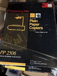 3M PP2506 Transparenzfolie für Normalpapier Kopierer 50 Blatt NEU VERSIEGELT - Bild 1 von 2