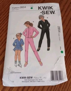 Kwik Sew #2854 Pattern-sizes 4-5-6-7 Girl's Tops & Pants with Stretch Knits CUT - Picture 1 of 2