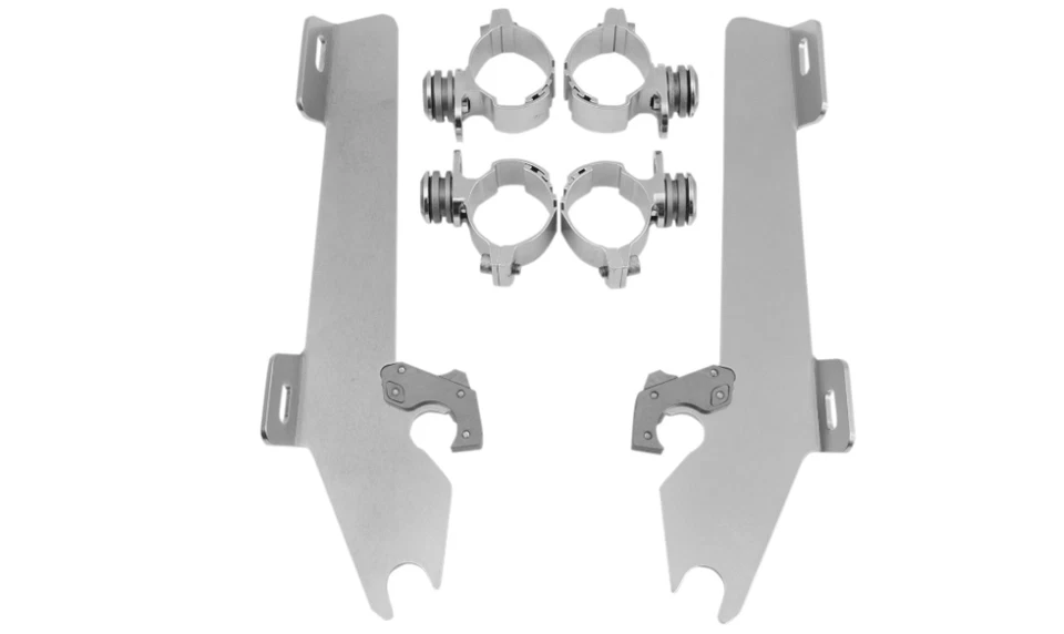 Memphis Shades - MEK1902 - Kit de montagem de trava de gatilho para carenagem de asa de morcego, polido - Imagem 1 de 1