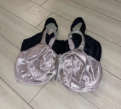 2 sutiãs minimizador Bali 3562 traçados de cetim figura completa sem forro UW feminino 38DDD - Imagem 1 de 4