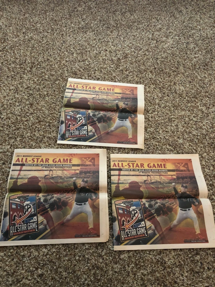 2011 Midwest League MWL All-Star Game Jornal SGA QTY - Imagem 1 de 3