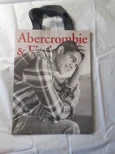 Abercrombie & Fitch Borsa della spesa in carta AF bella modello maschile 12x9x6 - Foto 1 di 3