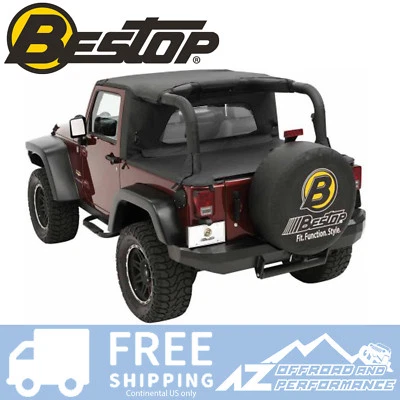 Bestop WrapAround WindJammer - Black Diamond se adapta a Jeep Wrangler JK 07-18 2 puertas Foto 1 de 3