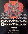 SANTANA 1977 LONG BEACH affiche de concert BILL GRAHAM BGP DAVID SINGER RANDY TUTEN