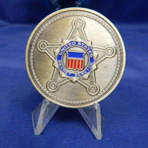 SECRET SERVICE CHALLENGE COIN SAINT MICHAEL PATRON SAINT OF LAW ENFORCEMENT 1.5" - Picture 1 of 6