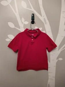CHEROKEE Boys Polo Style Top Shirt Size XS Cotton Red short sleeve - Picture 1 of 5