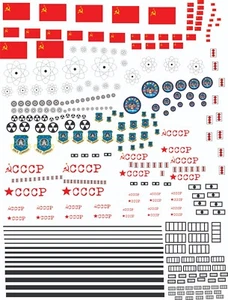 DECALS- Soviet and European Space Sig Save 20% ! (Waterslide) Model Rocketry - Picture 1 of 1
