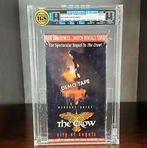 IGS 8-8 PROMO screener The Crow City of Angels VHS sealed graded movie Lee 