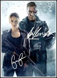 Emilia Clarke & Arny, Autographed, Cotton Canvas Image. Limited Edition (EC-1) - Picture 1 of 1