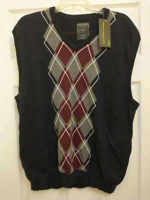 Colete suéter masculino John Bartlett Consensus gola V XL azul argila - Imagem 1 de 4