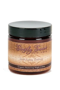 ANTI AGING NIGHT CREAM Moisturizer Organic Skin Care Wrinkle Vegan Firm Lotion - Picture 1 of 2