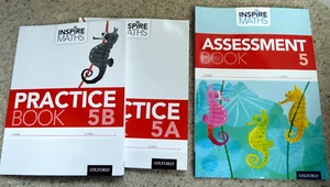 Inspire Maths Practice Book 5A 5B Assessment 5 With Tests Age 9-10 Mathematics - Picture 1 of 14
