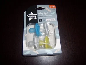 Chupete de silicona ortodoncia suave ultra ligero Tommee Tippee 6-18 m nuevo en paquete - Imagen 1 de 1