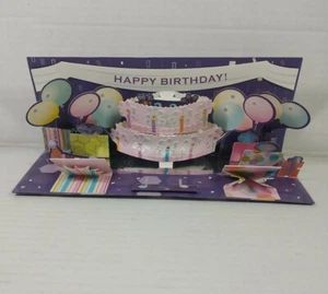 Balloon and Cake Explosion - 3D Pop-up Birthday Card by Up With Paper - Picture 1 of 6