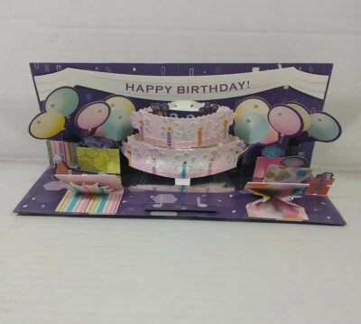 Balloon and Cake Explosion  -  3D Pop-up Birthday Card  by Up With Paper - Image 1 of 4
