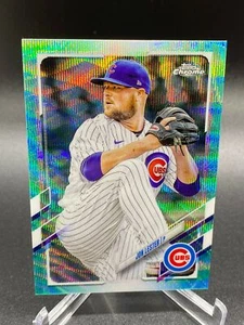 2021 Topps Chrome JON LESTER AQUA WAVE REFRACTOR 187/199 CUBS #13 - Picture 1 of 1
