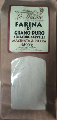 Farina di Grano Duro SENATORE CAPPELLI Macinata a Pietra Molino Bernardini