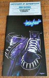 BLACK PANTHER 1 MIKE MAYHEW INFERNO SIGNED COA SNEAKER-HEAD BLACK VIRGIN VARIANT - Picture 1 of 2