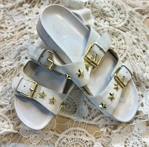 Ash Sandals 38 White Gold Buckles - Picture 1 of 9