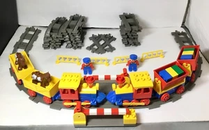 1998 LEGO DACTA DUPLO SET# 9139-DUPLO PUSH TRAIN 72Pcs 2Figs Missing 4Pcs NO BOX - Picture 1 of 10