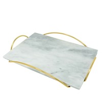 Hotel Collection Modern Marble Tray With Handles 100 J Hotel Collection Modern Marble Tray, Marble Vanity Tray With Gold Handles