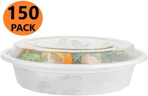 150 Pack Meal Prep Containers Reusable Food Storage Disposable Plastic Lunch Box - Picture 1 of 5
