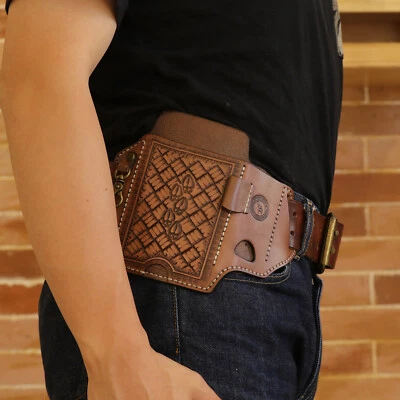 Bolsa de cuero Tourbon para teléfono celular soporte funda protectora cubierta-liquidación Foto 1 de 4