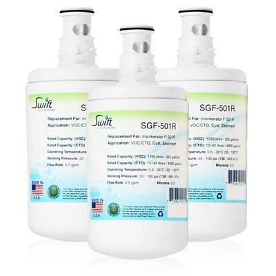 Swift Green Filters SGF-501R Fits for Insinkerator F-501R Water Filter (3 Pack) - Image 1 of 4